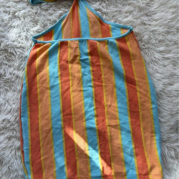 Princess Polly Orange and Blue Striped Dress - Picture 6 of 10